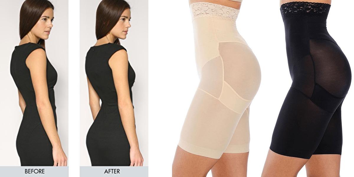 CurveLuxe™ 4-in-1 Body Shaper Smooths tummy, thighs, hips & back